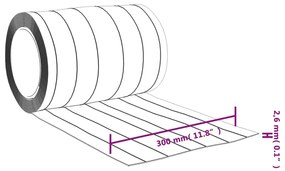 átlátszó PVC ajtófüggöny 300 mm x 2,6 mm 25 m
