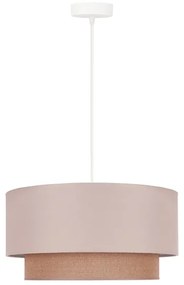 Duolla - Csillár zsinóron BOHO 1xE27/15W/230V átm. 45 cm bézs/barna