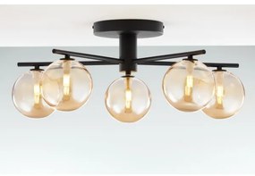 Jupiter 2047 - Felületre szerelhető csillár PRATO 5xG9/10W/230V fekete/bézs