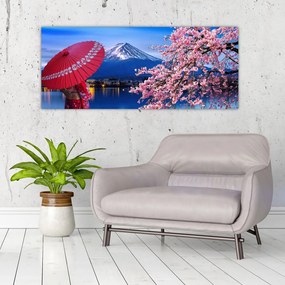 Kép - Kilátás a csúcsra, Japán (120x50 cm)