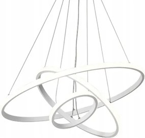 Kaucqi LED-es függeszték lámpa szabályozható 3 gyűrűs 60/40/20 cm modern
