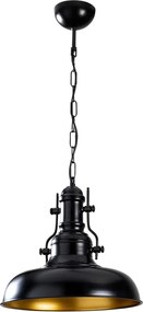 Berceste vintage függőlámpa, fekete