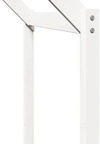 fehér tömör fenyőfa gyerekágytető 203 x 95,5 x 142 cm