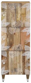 tömör mangófa magasszekrény 40x33,5x110 cm