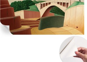 Falra ragasztható fali fotótapéta Csendes táj 250x104 cm