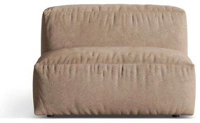 Világosbarna bársony kanapé modul (középső rész) Martina – Micadoni