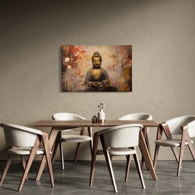 Kép - Buddha, festészet (90x60 cm)