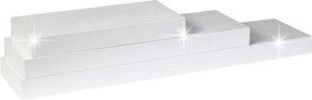 Polc, fehér fényes, 80x25, GANA FY 11044-4