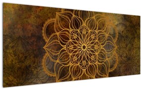 Kép - Az öröm mandala (120x50 cm)