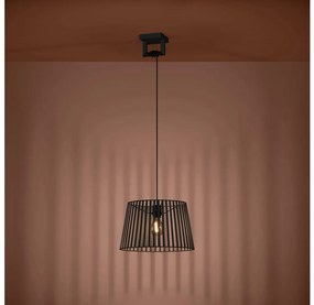 Eglo 390002 - Csillár zsinóron BOGOTA 1xE27/40W/230V fekete