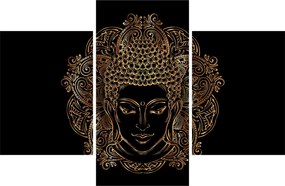 Arany Buddha képe (90x60 cm)