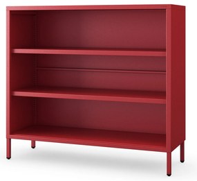 Alacsony polcos szekrény LUCA , 1000 x 900 x 350 mm, Modern: piros
