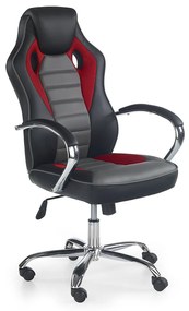 Scroll irodai szék, fekete/piros