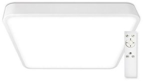 Top Light - LED Dimmelhető mennyezeti lámpa LED/60W/230V szögletes fehér + távirányító