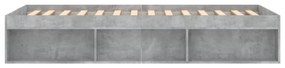 betonszürke ágykeret 90 x 200 cm
