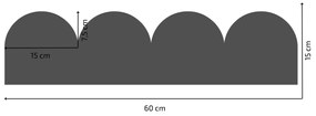 PIPPER. Textil öntapadó tapéta - Mini Ív - Szürke színű Szín: Sötét