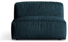 Sötétkék bársony kanapé modul (középső rész) Martina – Micadoni