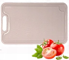 Műanyag vágódeszka konyhába Bézs Világos 25x16 cm, Polish Termék, minőségi tanúsítvánnyal