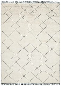 Torun szőnyeg, fehér/fekete, 140x200cm
