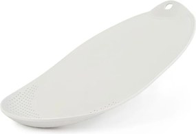 Vágódeszka Csepegtetővel Jagiełło Ovális Fehér 38X25CM