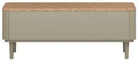 Elivo dohányzóasztal 100 cm fiókokkal, fém lábakon - eukaliptusz / baltic dune tölgy
