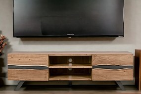 MARONE modern TV állvány akácfából - 190cm