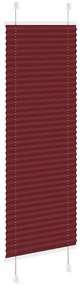 pliszírozott redőny Bordeaux piros 40x150 cm szövetszélesség