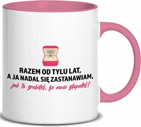 Bögre Rózsaszín Fül Együtt Évek Óta, És Én Csodálkozom... Évfordulóra