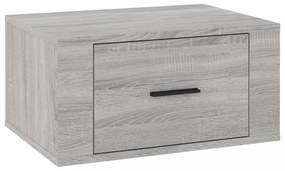 2 db szürke sonoma falra szerelhető éjjeliszekrény 50x36x25 cm