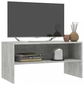 szürke szerelt fa TV-szekrény 80 x 40 x 40 cm