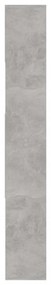 betonszürke szerelt fa könyvszekrény 67 x 24 x 161 cm
