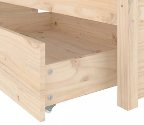 ágykeret fiókokkal 140 x 190 cm