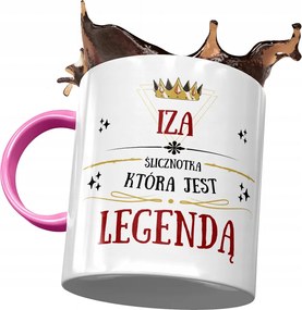 Rózsaszín Bögre Izabella Feleség Ajándék Nyomtatott Fotóval