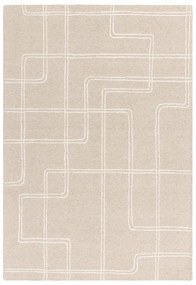 Bézs kézi szövésű gyapjú szőnyeg 200x300 cm Ada – Asiatic Carpets