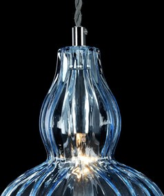 MAYTONI MOD238-PL-01-BL EUSTOMA Modern Függesztett Lámpa Kék, Nikkel E14 IP20