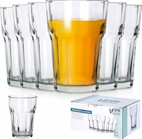 6x Italos poharak víz gyümölcslé kompót pohár szett 360 ml