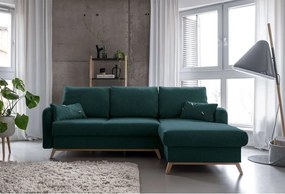 Scandic Lagom türkiz kinyitható sarokkanapé, jobb oldali - Miuform