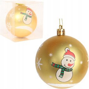 Arany Karácsonyi Bomba Hóember Karácsonyfadísz
