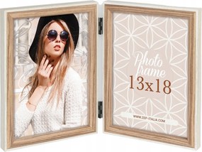 Két képkeret 10x15 fa natúr skandináv