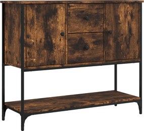 vidaXL füstös tölgy színű szerelt fa tálalószekrény 100 x 36 x 85 cm