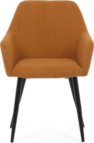 Étkezőszék sárga kordbársony kárpittal – DCH-V4009 YEL6