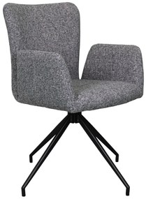 MAZZONI EXPORT SARETTA Szürkéskék (Java 48 szövet) - MODERN KÁRPITOZOTT FORGÓSZÉK NAPPALIBA/ÉTKEZŐBE/LOFT IRODÁBA
