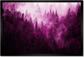 Poszterek keretben 60x40 Tájkép Rózsák Hegyek Köd