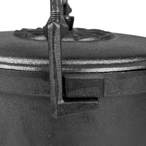 Öntöttvas edény lábakkal 5 literes