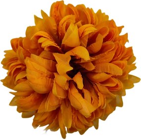 Krizantém, sárga-narancssárga 6 db-os műfej