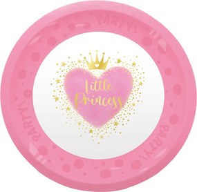 Hercegnők Little Princess micro prémium műanyag lapostányér 4 db-os szett 21 cm