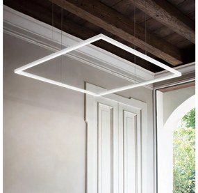 Ideal Lux - LED csillár kábelen ORACLE SLIM LED/53W/230V 3000K 90x90 cm fehér