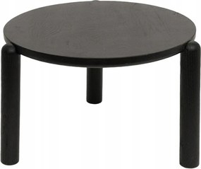 Dohányzóasztal Delicia tölgyfa fekete 60x60x40 cm Homla