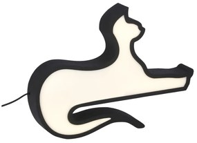 Fekete gyerek éjjelilámpa Cat – Candellux Lighting