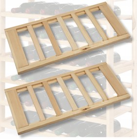 2x Bortartó polc Lsr könyvespolchoz 66,6x31,3 cm fenyő polc Eko palackokhoz